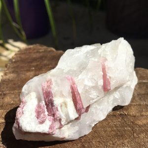 RAW CRYSTALS & SPECIMENS pink tourmline in quartz individualy priced