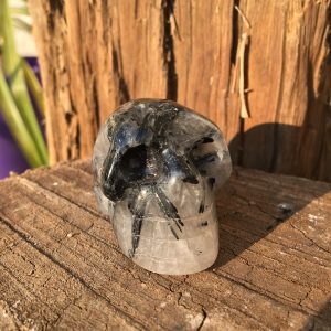 SKULLS tourmalated quartz individualy priced
