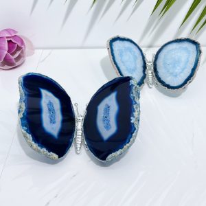 Blue agate butterly