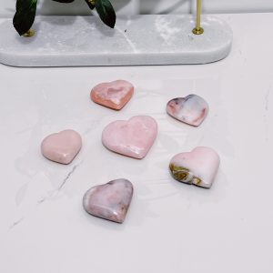 Pink Opal Heart 4-7cm 50-150g